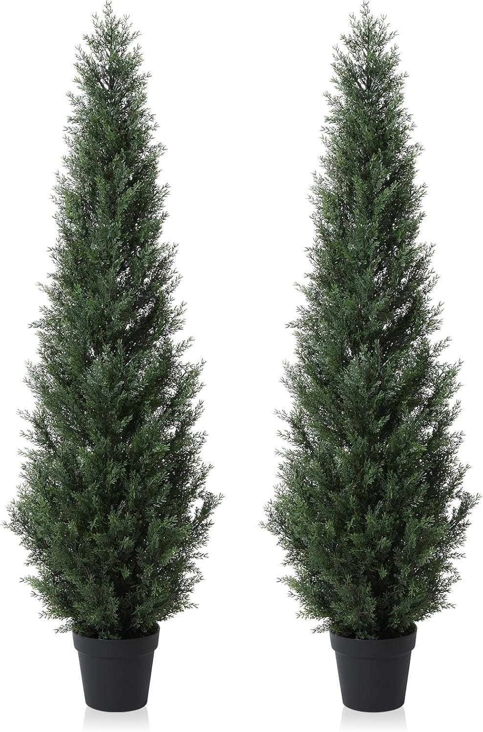 6 Feet Pre-Potted Evergreen Outdoor Artificial Cedar Tree